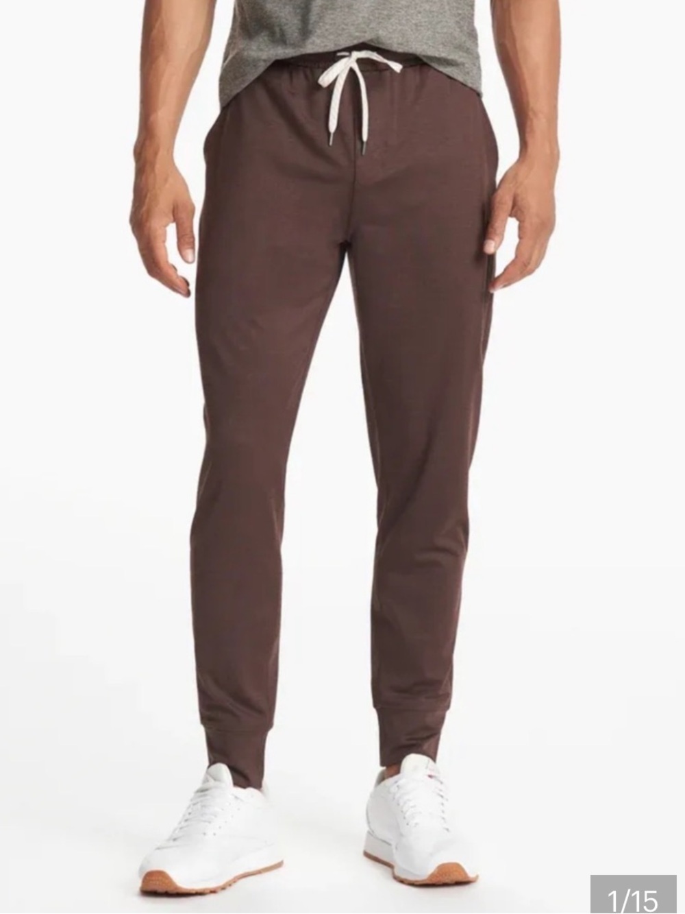 Vuori Men's Sunday Performance Joggers Chocolate Brown XS: Athletic wear
